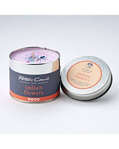 Potters Crouch Candle Tin Indian Flowers